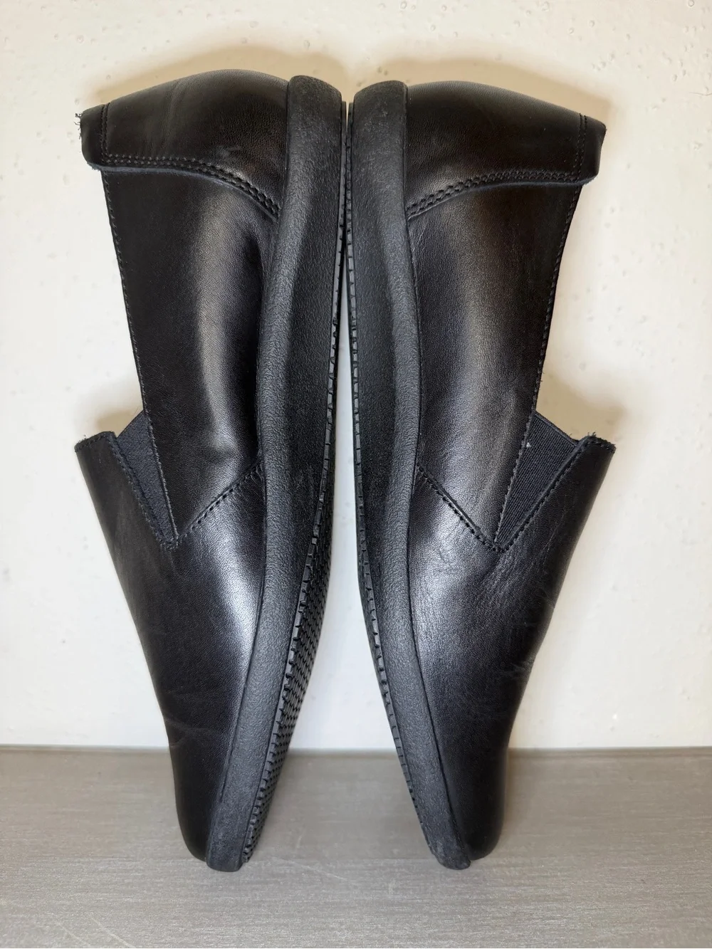 Mephisto Shoes Womens 7.5 Air Jet Slip On Flats Leather Classic Comfort Office